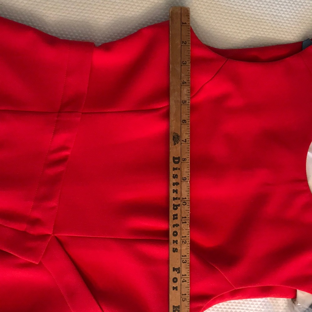 Red TopShop dress nwot, size 4 - Picture 5 of 7